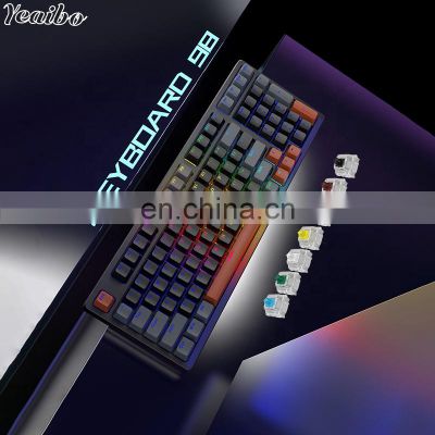 computer custom backlit wireless mechanical backlight mini rgb 60% wire switch switches usb ergonomicmechan gaming keyboard