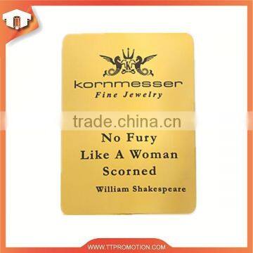 OEM manufacture cheap wholesale hot name plate for promotional