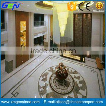 Indoor Decoration Waterjet Marble Medallion Design Floor Tiles