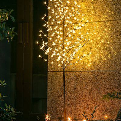 6 Feet 208 LED Cherry Blossom Tree Lights for Home Festival Party Wedding Indoor Outdoor Christmas artificial trees Decoration