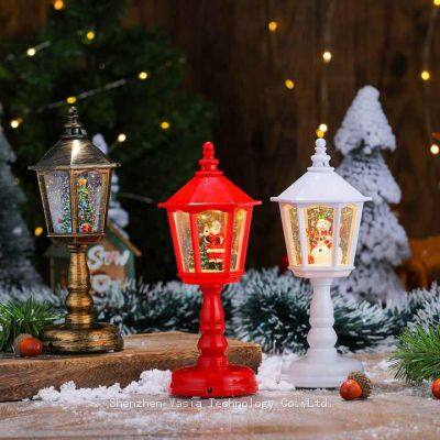 LED Snowing Christmas Street Lamps - Musical Pole Lights for Outdoor Holiday Decor & Mall Scenes