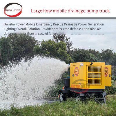 flood prevention pump truck, emergency rescue and drought relief mobile pump truck, self-priming sewage and drainage pump, mobile diesel water pump, diesel generator set