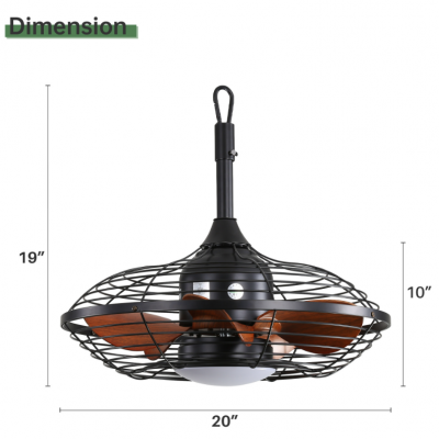 Outdoor waterproof strip light five leaf ceiling fan/20 inch plug-in socket pavilion fan light（Wechat:13510231336）