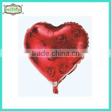 Hot sell 18" heart shape wedding foil mylar balloon