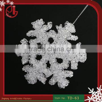 XMAS Ornaments Natal Navidad 11cm Clear Acrylic Snowflakes Christmas Party Decoration