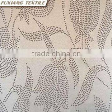 100% Polyester Jacquard Flower Window Curtain Fabric photo-2