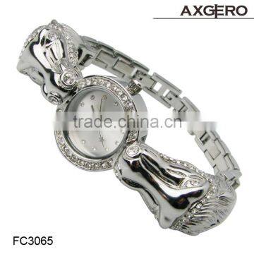 Diamond crystal ladies watch promotional wrist alloy watch ladies stone bracelet watch