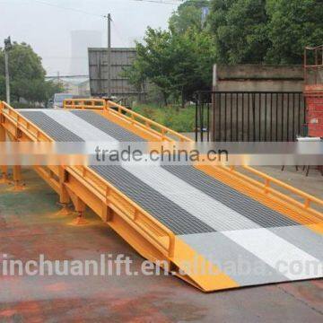 0.9~1.7m, 8 Ton Truck Portable Loading Ramps /mobile Loading Ramps /adjustable Loading Ramp