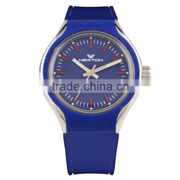 FT1418_BL Men Promotional Young Rubber Strap Three Hands Trendy Quartz Movement Wristwatch photo-4