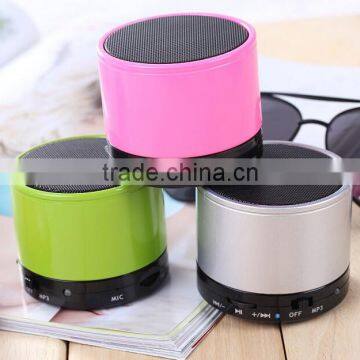 2016 Hot Sale Mini Car Subwoofer Blue Speakers Wireless Metal Speakers Subwoofer