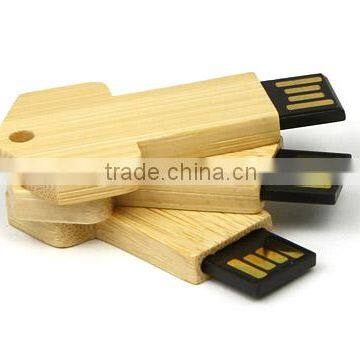 Bulk Promotional Eco Key Shaped Usb Drive Wooden Key Chain photo-2