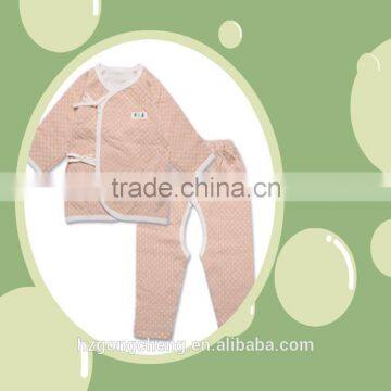 Organic cotton baby lace underwear suits, the baby a full moon in the spring and autumn