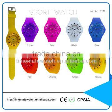 Quartz Silicone Watch geneva silicone watch woman