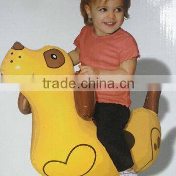 pvc inflatable rider- on animal toy for kids