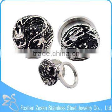 Professional Factory Stainless Steel Casting Eagle Ear Plugs Extender Ear Lobe Piercing Jewelry photo-2