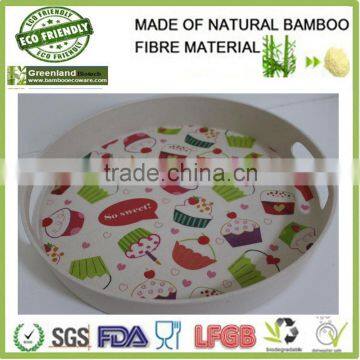 Factory Wholesale Cheap Square Tray Bamboo Fibre Eco-friendly for Food, Kitchenware Dishes Tray for Party photo-5