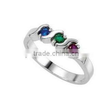 Fashion Design White Gold Plated Cubic Zircon Ring FQ-9059