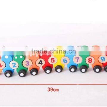 Hot Selling Caterpillar Toys Size 41*5.5*8.5cm OEM Digital Caterpillar Train Toys Wooden Caterpillar for Children EZ5134 photo-3