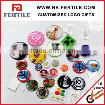 604183 Promotional gifts! tinplate button badge with print customer logo