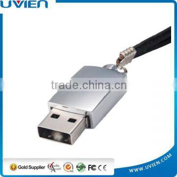 16GB Silver Metal Bracelet Design USB Flash Drive With Key Ring photo-4