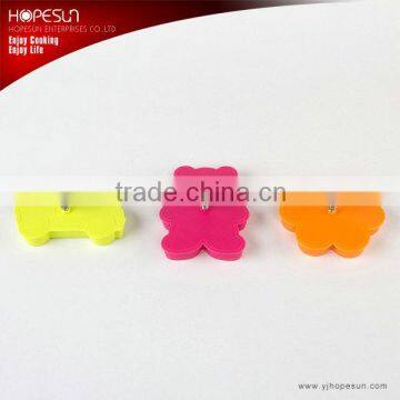 2016 New design 3 pcs plastic colorful cookie cutter set