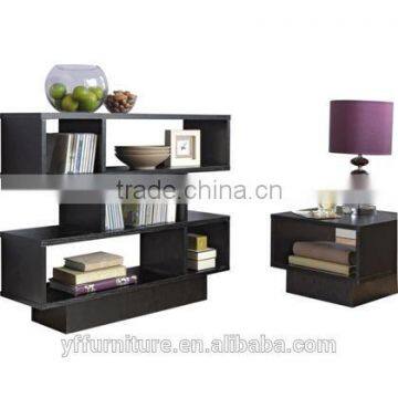 High Quality Unique Modern Living Room Wooden Furniture Display Rack photo-3