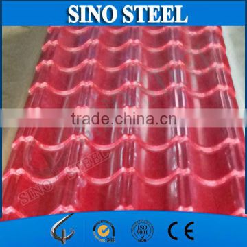 22 gauge prepainted corrugated steel roofing sheet