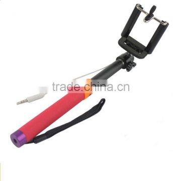 Z07-6 Newest Colorful Flexible Wire Selfie stick