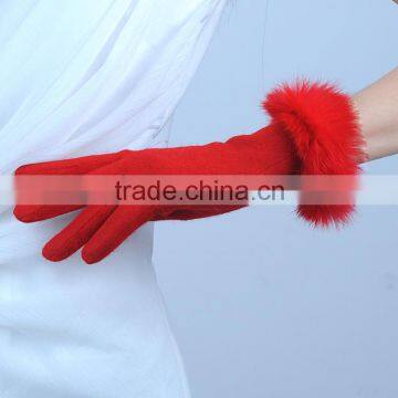 2014 Fashion New Design Pretty Lovely Cute Ladies Wool Gloves photo-4