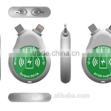 REYON qi wireless charger receiver with 1000mah power bank for galaxy s5 mini size for restaurant,coffee shop etc.