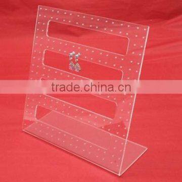 GH-RZ355 Contemporary Design Modern Acrylic Earring Display Card,Plexiglass Earring Display photo-2