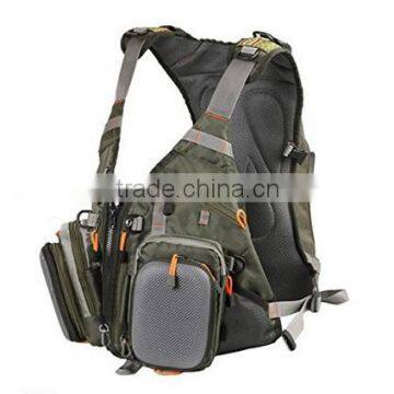 Fly Fishing Backpack Adjustable Size Mesh Fishing Vest Pack , Fly Fishing Vest and Backpack