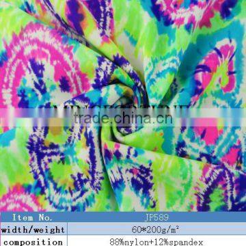 printed nylon lycra western style fabric