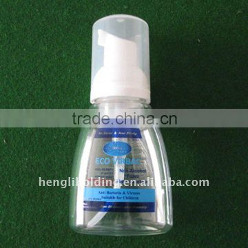 100ml cosmetic bottle, plated foam pump 30mm