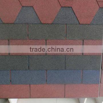 hexagonal asphalt shingle/red asphalt shingles