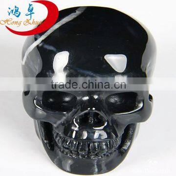 Natural Black Quartz Crystal Skull Price / Crystal Skull Manufacturer