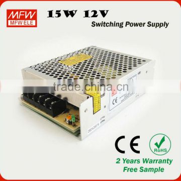 12v 220v ac to dc power supply 15w 12v 1a switching mode power supply with 2year warranty