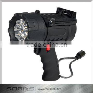 9 led Search light waterproof floating handheld spotlight waterproof 3AA high brightness