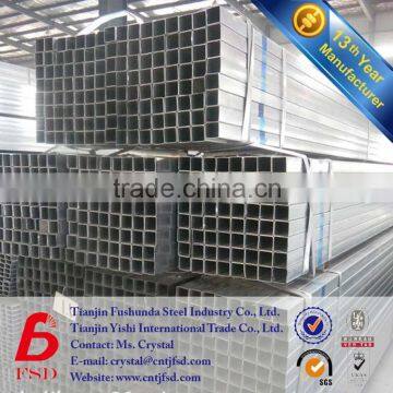 pre galvanized square pipe pre galvanized square hollow section