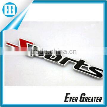 customized car plastic badge emblems sticker chrome letter car emblem