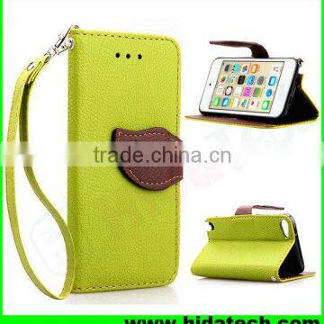 New pattern Leaf pu fold leather phone case for iphone 6 iphone 6s case with card slots