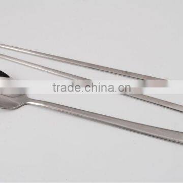 Sandblasting stainless steel cutlery spoon and chpsticks set