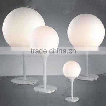 Decorative Hand Knitting Cover Glass Bedside Table Lamp With White Glass Lamp Shade photo-6