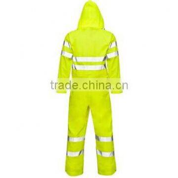 EN20471 2016 Green 100% Polyester 3M Reflective Raincoat Quality Choice photo-5