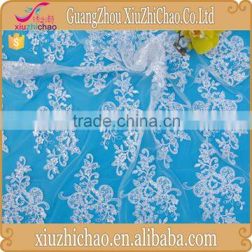 ZP0003-M (13)Wedding dresses making high quality sequins wholesale product type mesh embroidery fabric lace