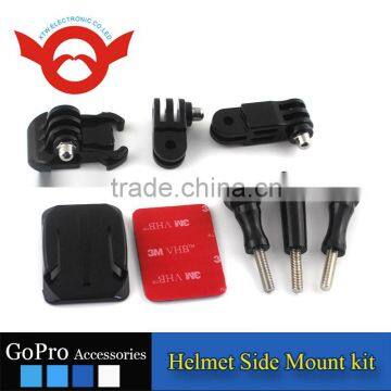 2016 hot selling gopro accessories Helmet Side Mount kit with Curved Adhesive Side Mount for GoPro Hero 4/3+/3/2/1