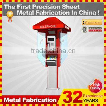 british style metal telephone booth with OEM service