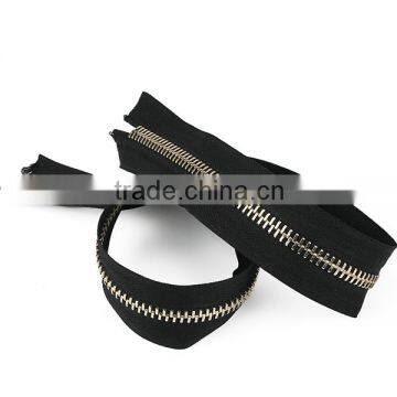 2015 top quality light golden teeth customized puller cheap price metal zipper