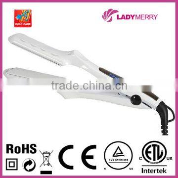 35mm 1.4" wide Advanced cerami led digital titanium flat irons Private label with CE ROHS CTUVUS certifications