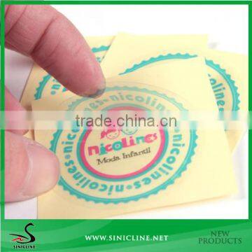 Sinicline Waterproof transparent self adhesive sticker label / die cut sticker / clear vinyl sticker                        
                                                Quality Choice